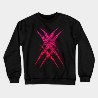 Abstract Red Emblem Crewneck Sweatshirt